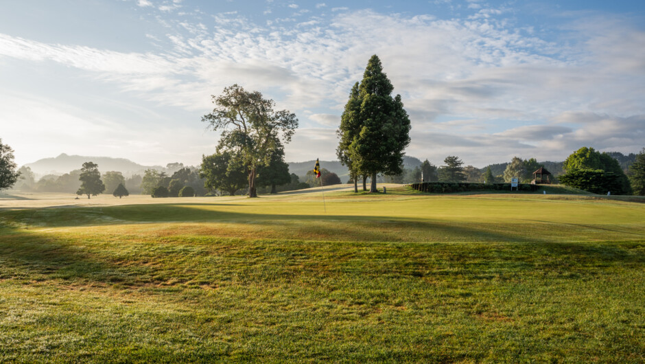 Waihi Golf Course early in the morning