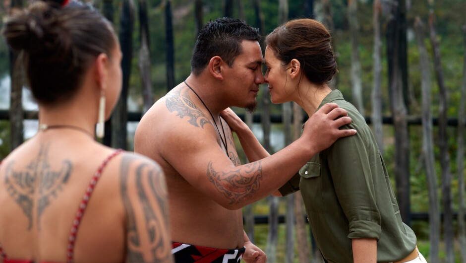 Hongi at Te Puia, Rotorua