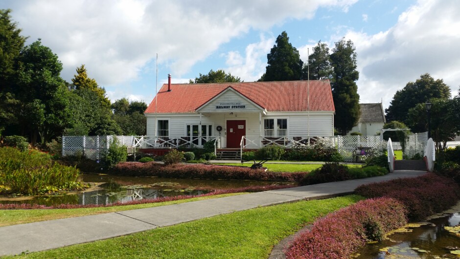 The Station House. Village entrance, cafe and gift shop