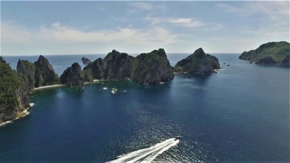 The Aldermen Islands in our back yard and when conditions permit we love to head out here.