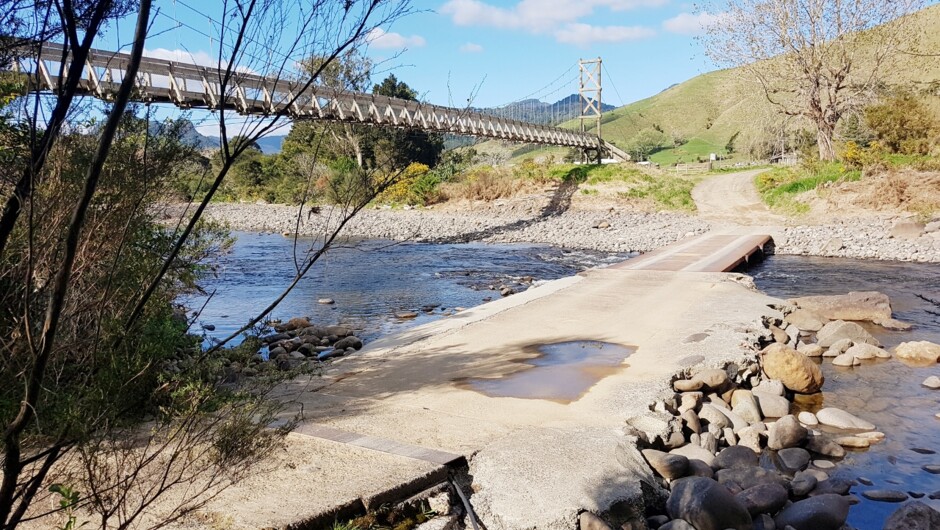 Access into the property. Foot bridge and Ford