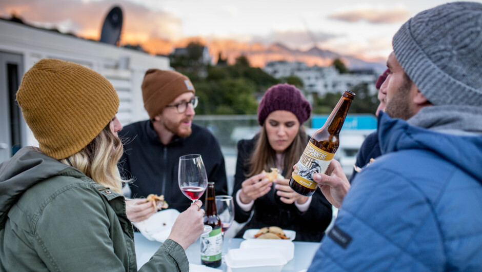 With no restaurant, it's Bring Your Own (BYO) for food and alcohol.