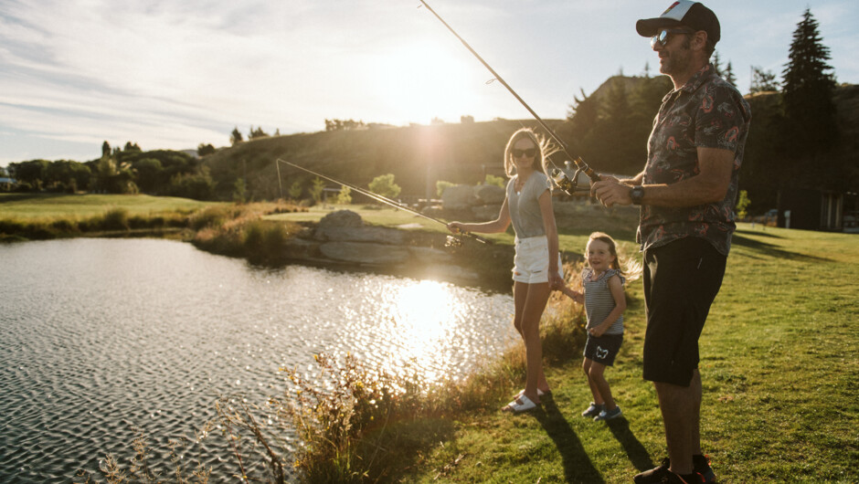 Salmon fishing at Hook, Wanaka
