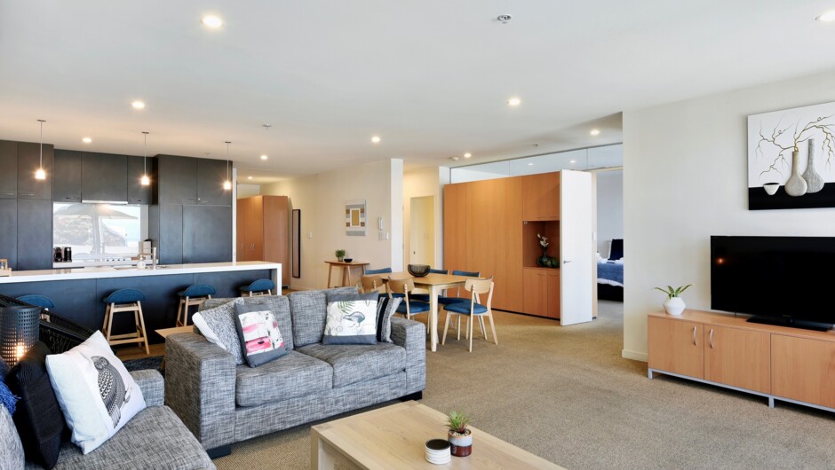 Comfortable, spacious open plan living