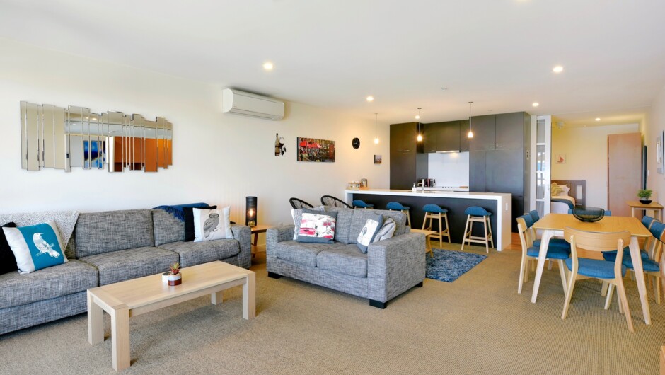 Comfortable, spacious open plan living