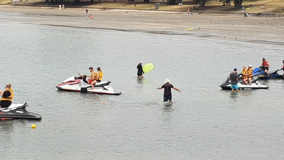 Busy day, great weather.