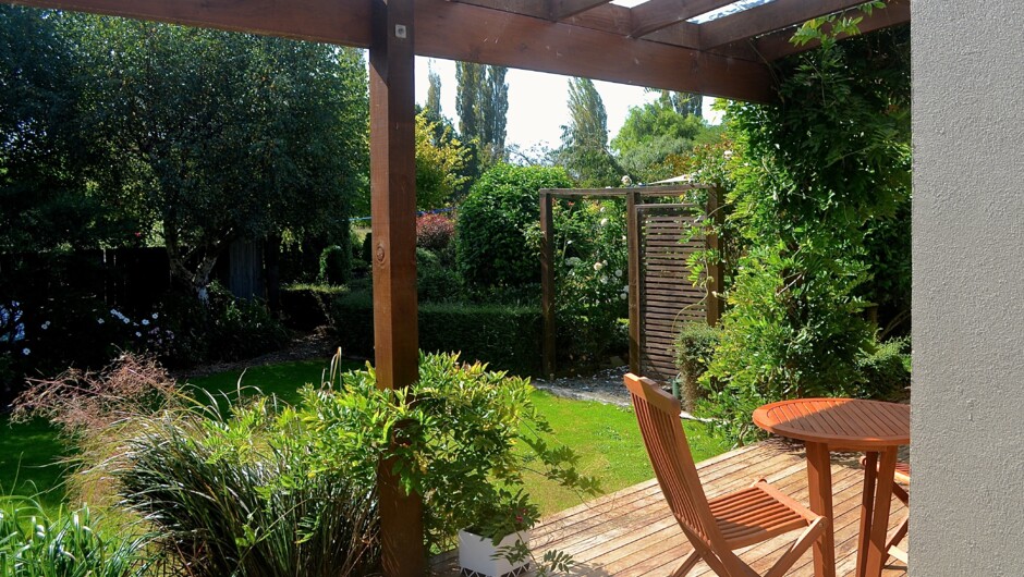 Relax outside in our beautiful gardens