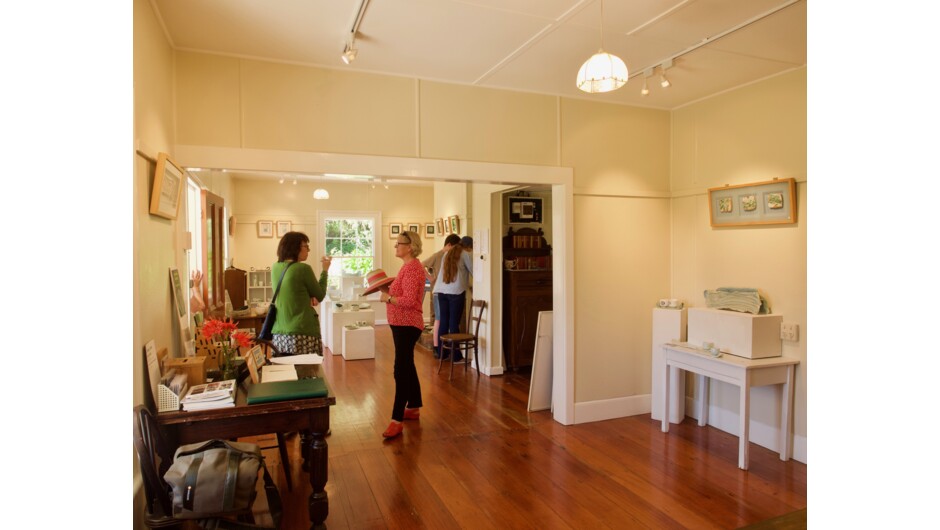 Main gallery at Stoddart Cottage
