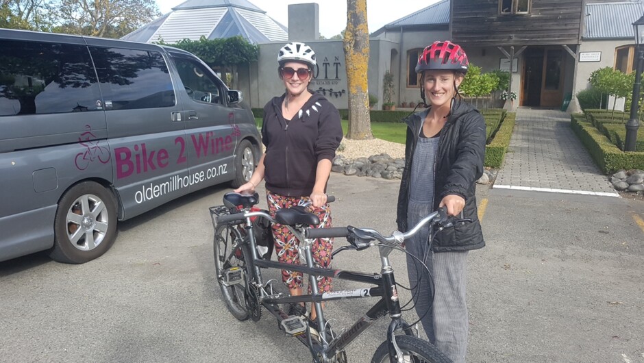 Girls at Allan Scott Cellar Door