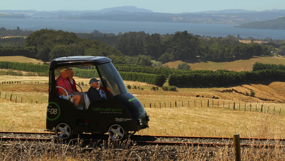 Rail Cruiser on the Rotorua Railway