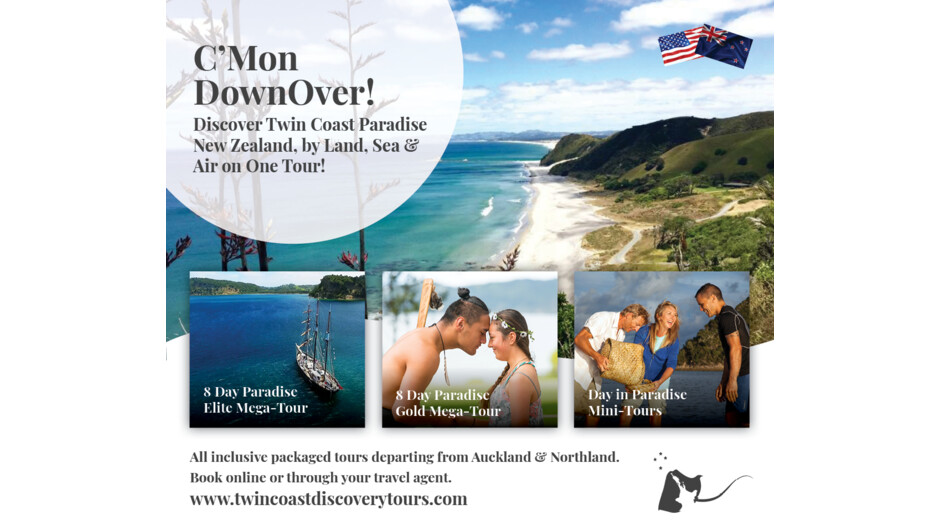New Zealand. The Twin Coast Paradise of the World.