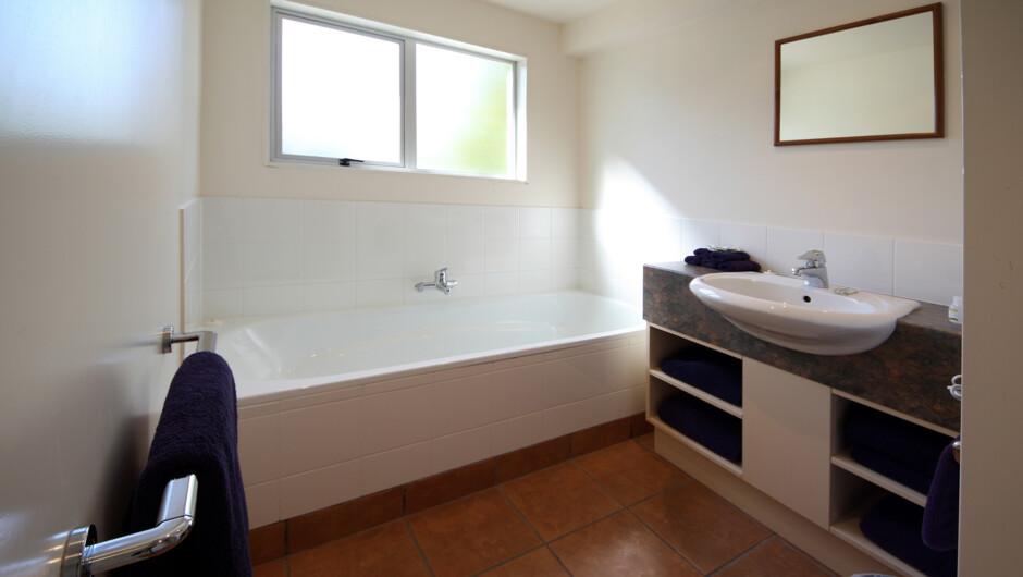 Two bedroom units have private bathroom with bath & shower.  Accessible unit also available.