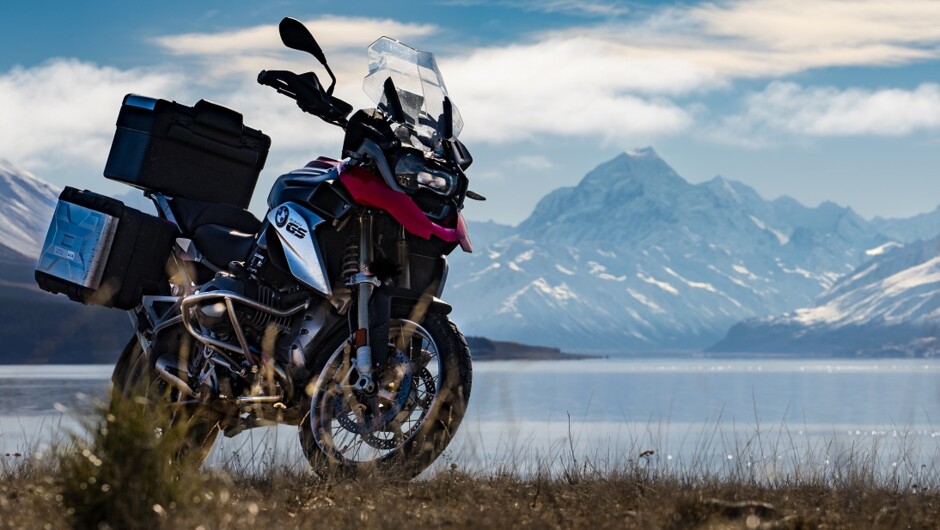 Hard to know what to look at first, the bike or the scenery.