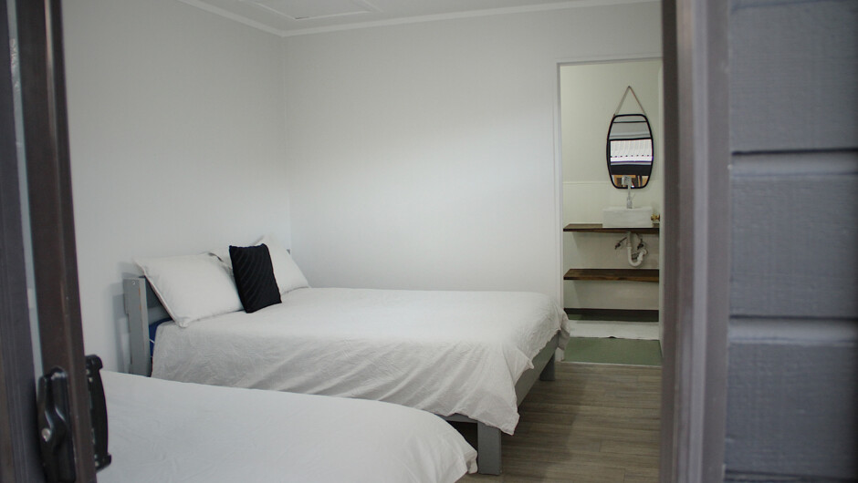 Double with single bed