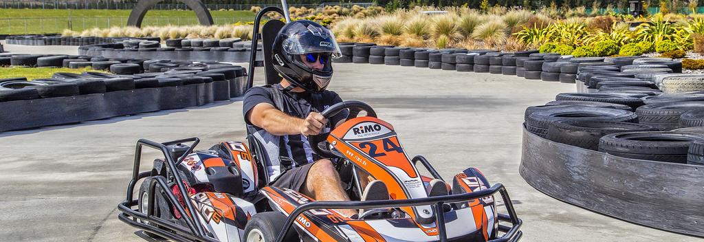 There is nothing more exhilarating than a blast on the Highlands Go-Karts on our 650 metre outdoor track!
